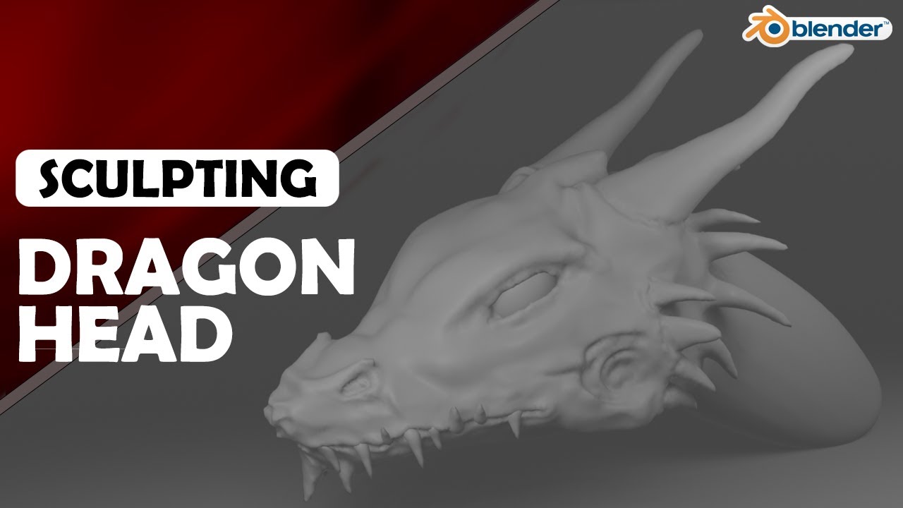 Dragon Head in Blender 2.92 | Sculpting