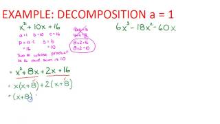 Decomposition Example a = 1