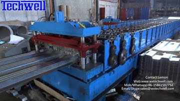Steel structure floor deck roll forming machine