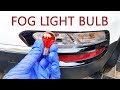 How to replace rear fog light bulb in Kia Sportage