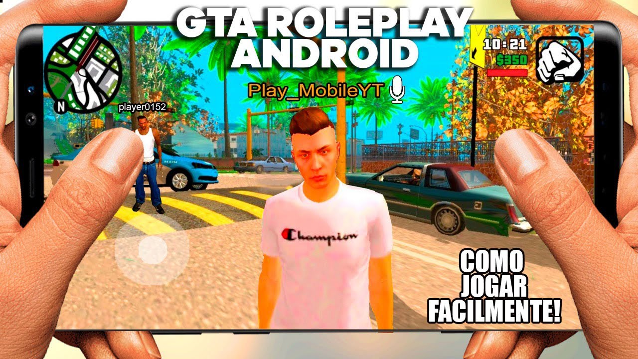 FINALMENTE Como Jogar GTA RP Online no Android 2022 - GTA Brasil Roleplay para Celular