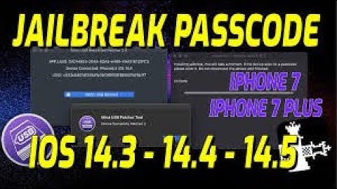 Mina usb patcher 2.1 Full version jailbreak iphone passcode ios 14.3.14.4 14.5 and  fmi OFF