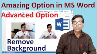 Remove Image Background in Ms word | Change Background Color | Advanced option in MS Word tutorial