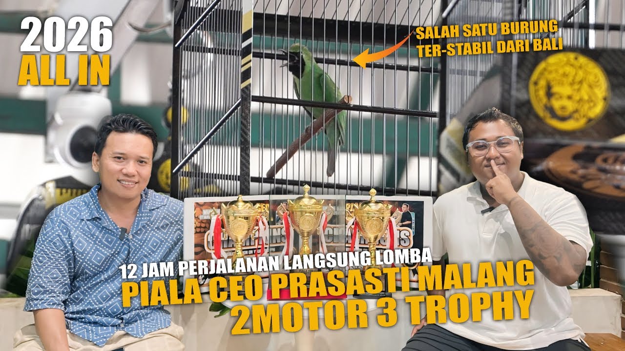 2026 All in🔥Raih 2 Motor 3 Trophy  - Cucak Ijo Terminator VS Anak Alas - Piala Ceo Prasasti Malang