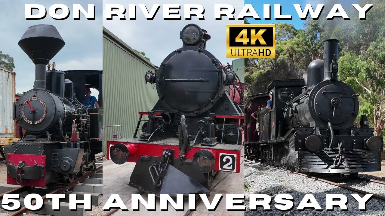 Don River Railway 50th Anniversary! 4K Rails Around Tasmania! 14-16/2/2025