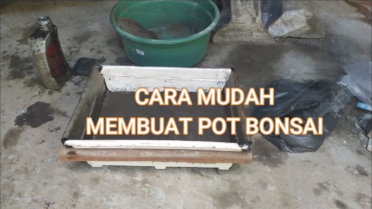  CARA  MUDAH MEMBUAT  POT  BONSAI  YouTube