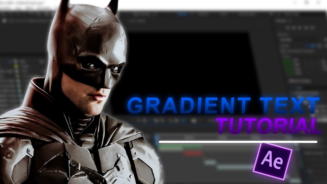 How To Make Gradient Text | After Effects | Tutorial - YouTube