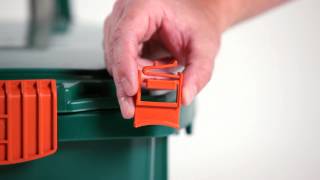Optional secondary locks are available for orbis' green bin carts.
watch this short video to learn how install lock.