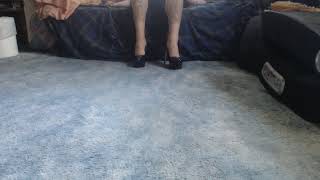 Dangling Black High Heels