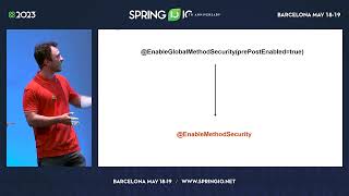 Everything new in Spring Security 6 baked with a Spring Boot 3 recipe by Laur Spilca @ Spring I/O