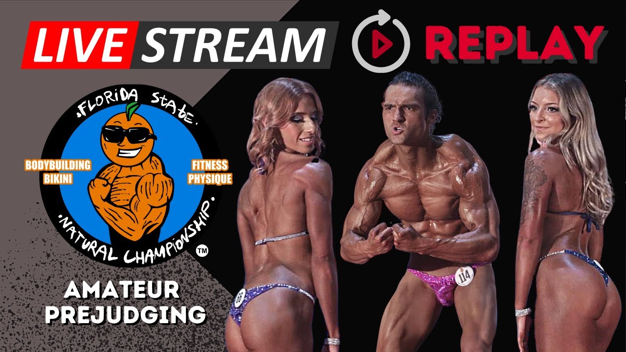 PREJUDGING THE FLORIDA STATE NATURAL BODYBUILDING SHOW (Clickable TimeCodes) FullHD