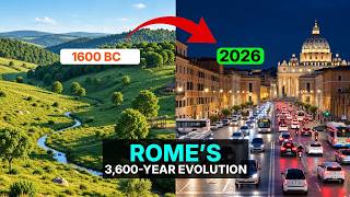 Evolution of Rome: 3,600 Years in 6 Minutes (1600 BC–2026) | Fixed Camera AI Timelapse