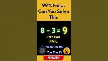 99% Fail… Can You Solve Math Test? | Brain Teaser Challenge