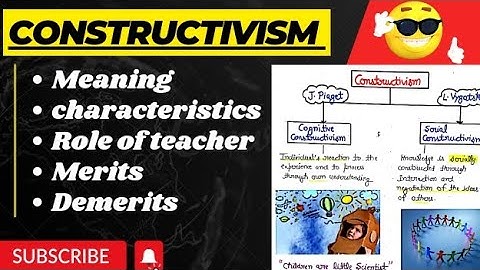 Constructivism learning Theory/Approach/leaning and teaching/Childhood and growing up /#B.Ed.#CTET