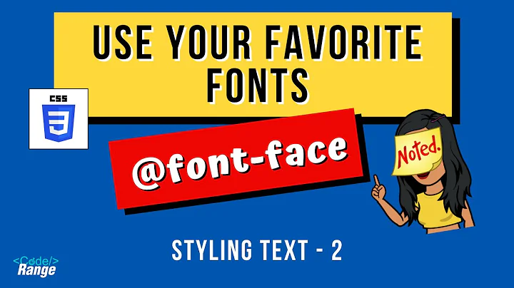 Styling text using CSS @font-face rule | How to use custom fonts on a webpage | Web Development