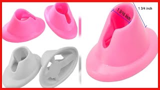 Great product -  yueton 4pcs White and Pink Soft Rubber Nail Polish Bottle Holder Nail Art Manicure screenshot 4