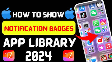How to enable app notification badge in the app library on iPhone ( iOS 17 & iOS 14.1.1 & iOS 15 )