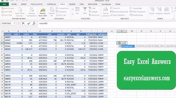 How to Countblanks and count cells with data in Excel