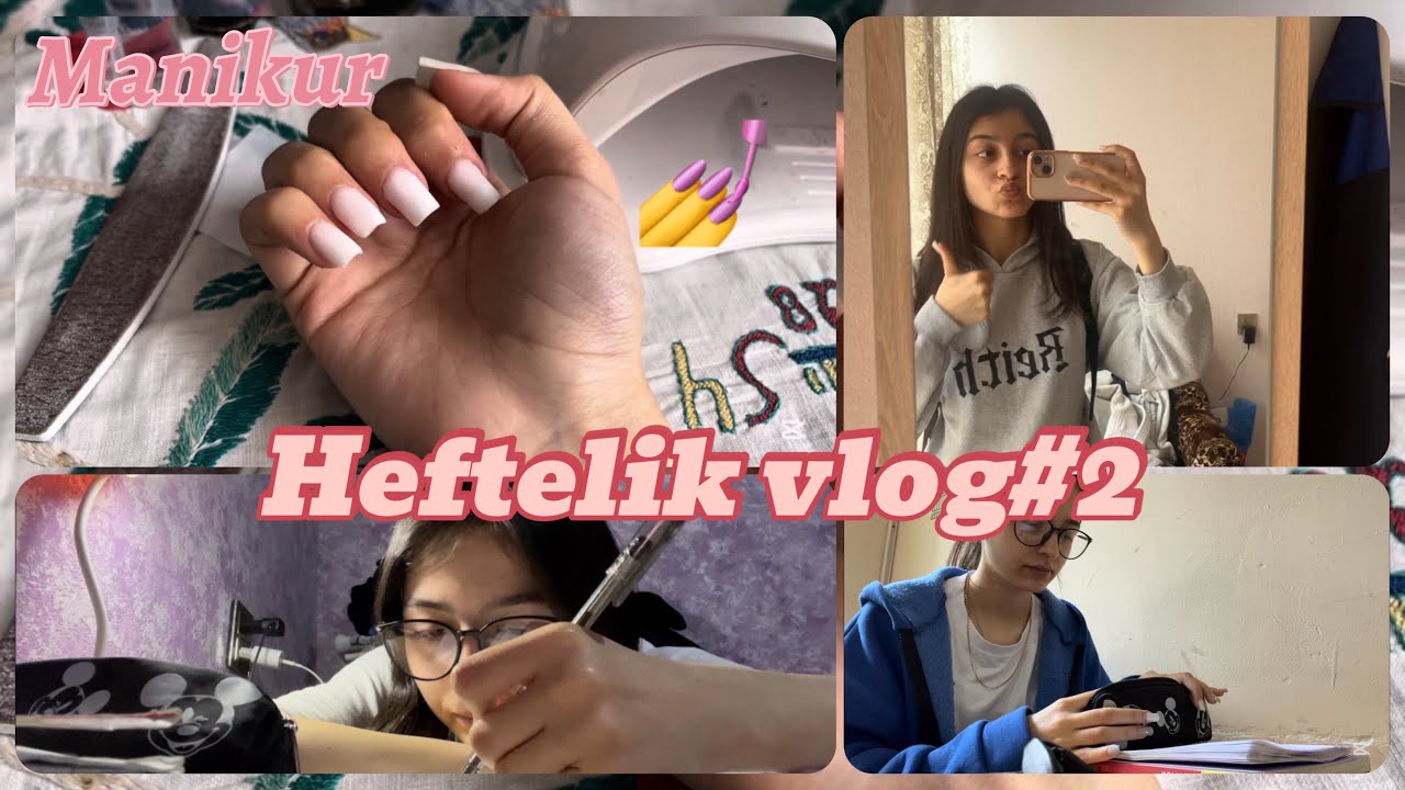 Mənimlə birlikdə dopdolu bir hefte keçirin#2 (hazırlıqlar, dərslər, qonaqlıq, mekteb, manikur)