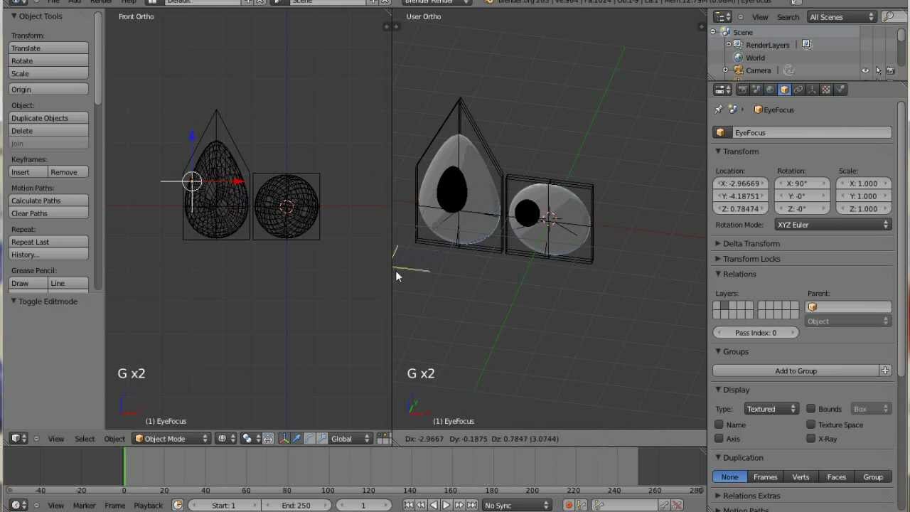 How To Make A Flat Cartoon Eye Track An Empty In Blender Eye