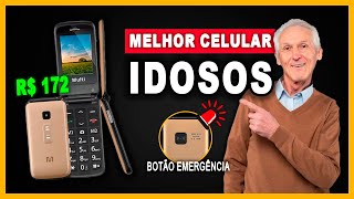 O Melhor Telefone Para Idosos Teclado Grande  Boto De Emergncia 