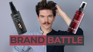 Aveda Texture Tonic vs. Daimon Barber Texture Tonic | Brand Battle