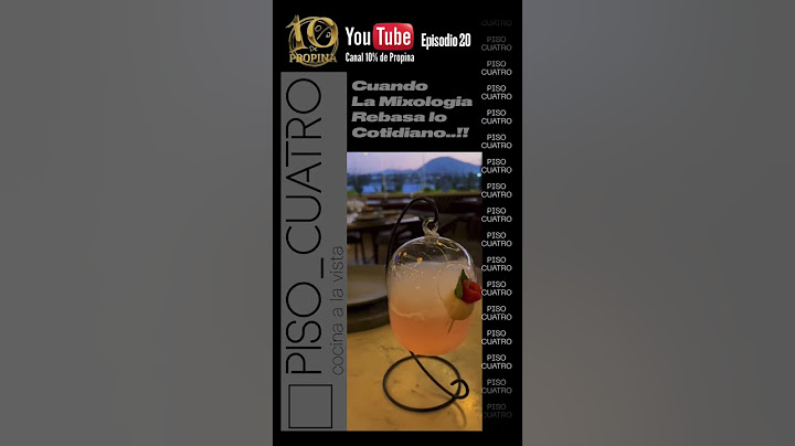PISO CUATRO -  MIXOLOGIA ICÓNICA - 10% de Propina #10dpropina #viral #mixologia #bares #restaurante