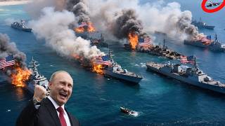 1 hour ago, a crazy action by a Russian Su-34 pilot destroyed 4 US warships in the Black Sea.