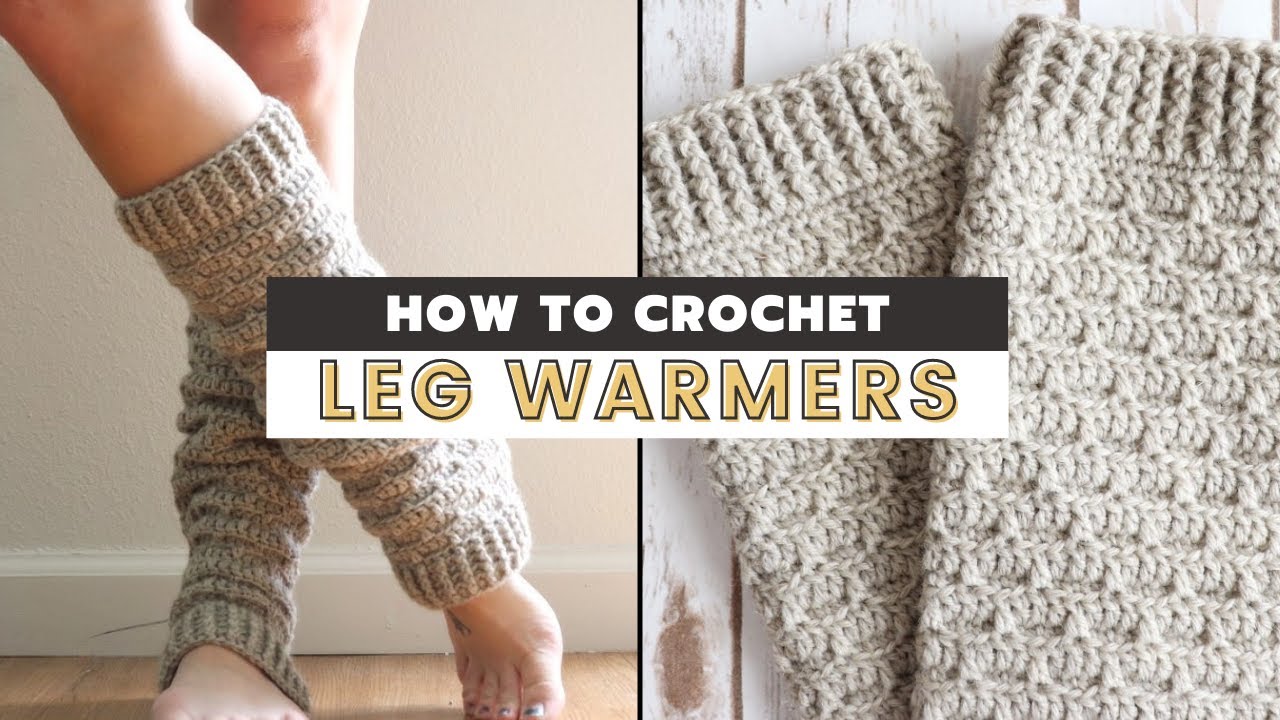 How To Crochet Leg Warmers  Free Crochet Pattern Tutorial 