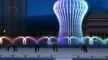 Nhạc nước hồ điều hòa công trình độc đáo đầy màu sắc