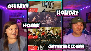 FIRST TIME REACTING TO SEVENTEEN [M/Vs]- Holiday +Oh My! + Home + Getting Closer