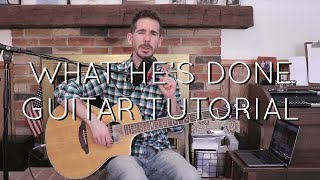 Video thumbnail of "Passion - What He's Done Acoustic Guitar Tutorial"