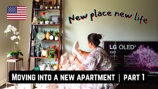 Moving into a new apartment in Cincinnati from Canada | unpacking update part 1