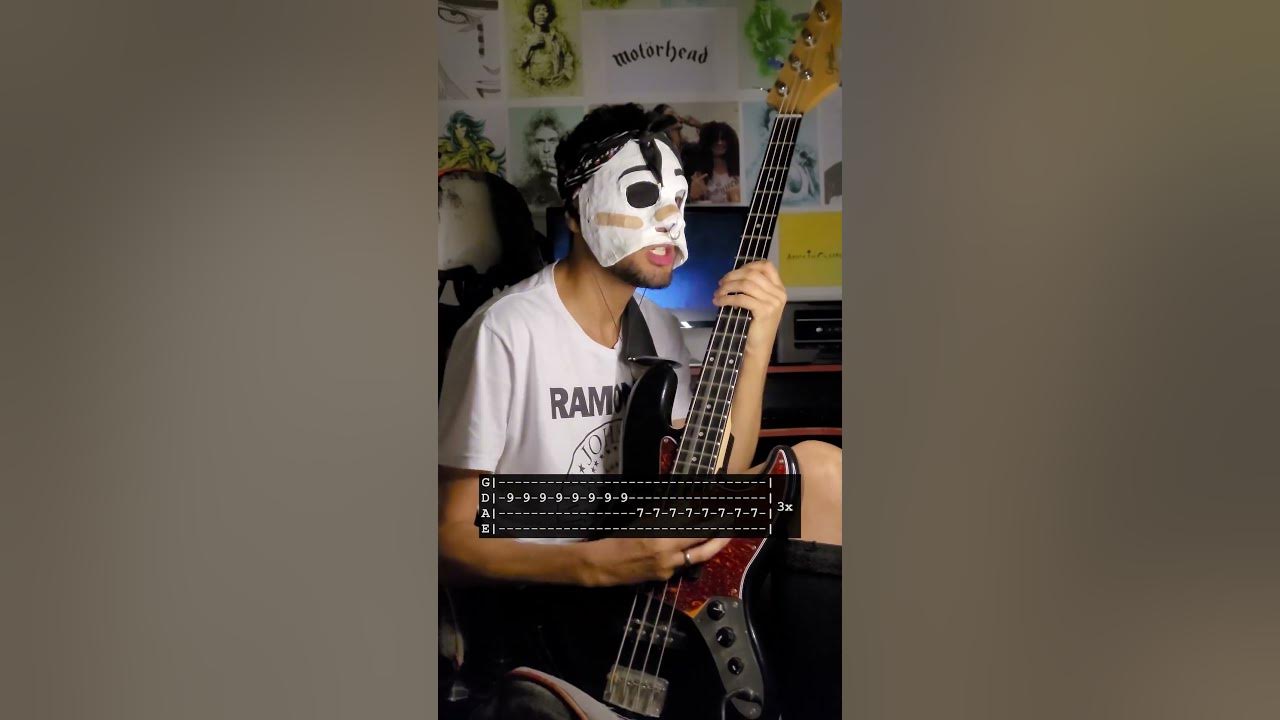 I Wanna Be Sedated - Ramones (Bass Tabs) #ramones #bass #punk #tabs #rock #punkrock #joeyramone
