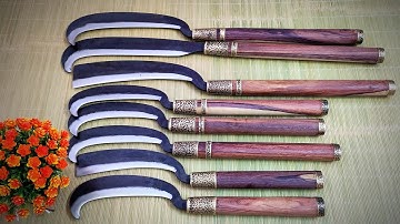 rựa quắm thép lò xo tàu hoả. cán gỗ cẩm. đủ size, giá trong video ạ.zl,0962393406