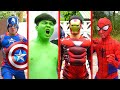 Superheroes Epic Battle: Spiderman vs Hulk vs Superman vs Iron Man