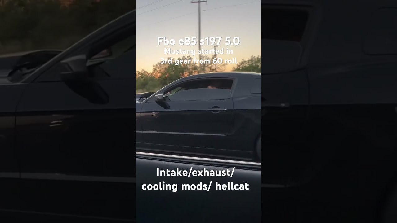FBO E85 Mustang 5 0 Vs Modded Hellcat 
