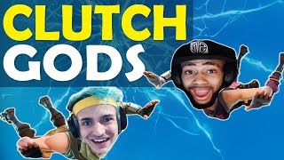 NINJA AND DAEQUAN: GODS OF CLUTCH // INSANE WIN VS SQUADS - (Fortnite Battle Royale)