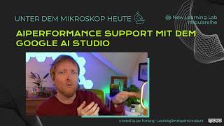 Performance Support Auf Einem Neuen Level Mit Der Share-Funktion Von Google Ai Studio