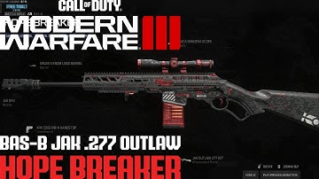 Left 4 Dead 2 - CoD MWIII BAS-B JAK .277 Outlaw Hope Breaker For Military Sniper