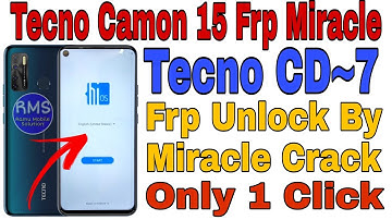 Tecno cd7 Camon 15 Frp With Miracle 2.82 Crack and box || 1Click 2020 || Ramu Mobile Solution