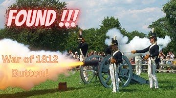 Incredible War of 1812 Button Found metal detecting.