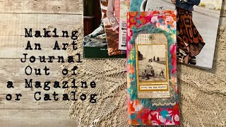 Making an Art Journal Out of a Magazine or Catalog