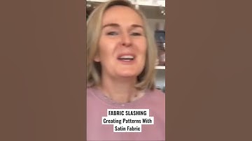 FABRIC SLASHING Creating Patterns on Satin Fabrics with this Textile Technique #shorts #reinvent
