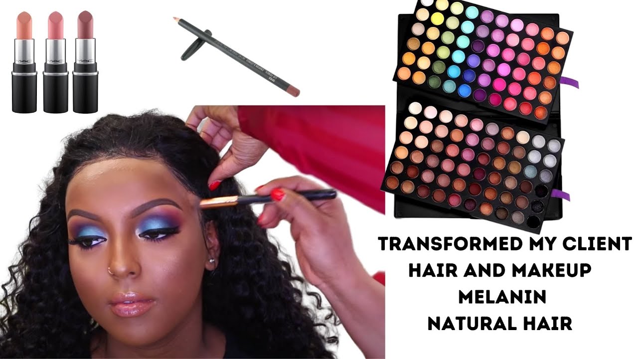 🔥BEAUTIFUL WEDDING INSPIRED  MAKEUP  AND HAIR TRANSFORMATION FOR BLACK WOMEN💄ASHIMARY HAIR