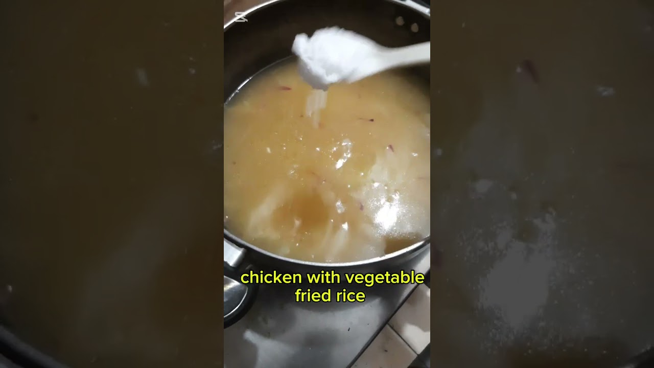  ♥️Homemade chicken with vegetable fried rice  ♥️cooking process.... Like Restaurant  Test 😋😋