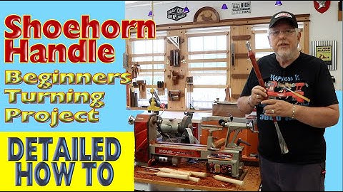 Shoehorn Handle - Detailed How To - Great turning project for beginners. - Nova Comet II Lathe
