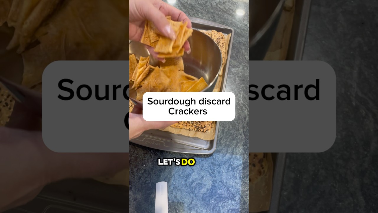 Sourdough discard crackers 