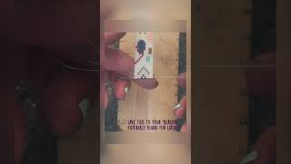 2 Ways To Stringing Your Beads On Your Bead Loom. Bead Loom For Beginners. Beading Tutorials
