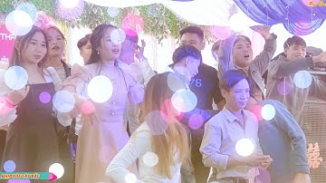 Nhạc Lào ngắm gái xinh múa Lào đám cưới dân tộc Thái bản Ten Pạnh Chiềng Khương Sông Mã - Tập 1